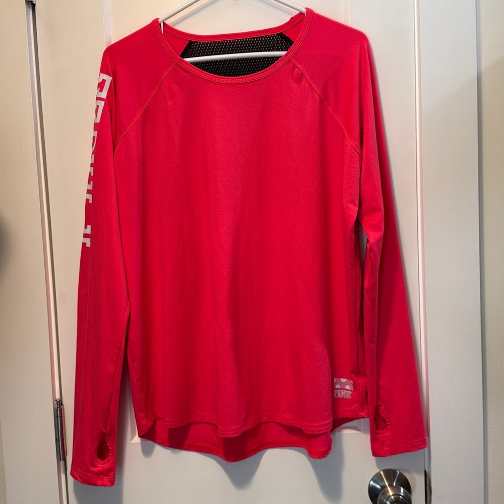 Pink Victoria Secret Women's HOT Pink top  Sz Medium